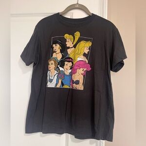 Disney Princess Black Graphic Tee